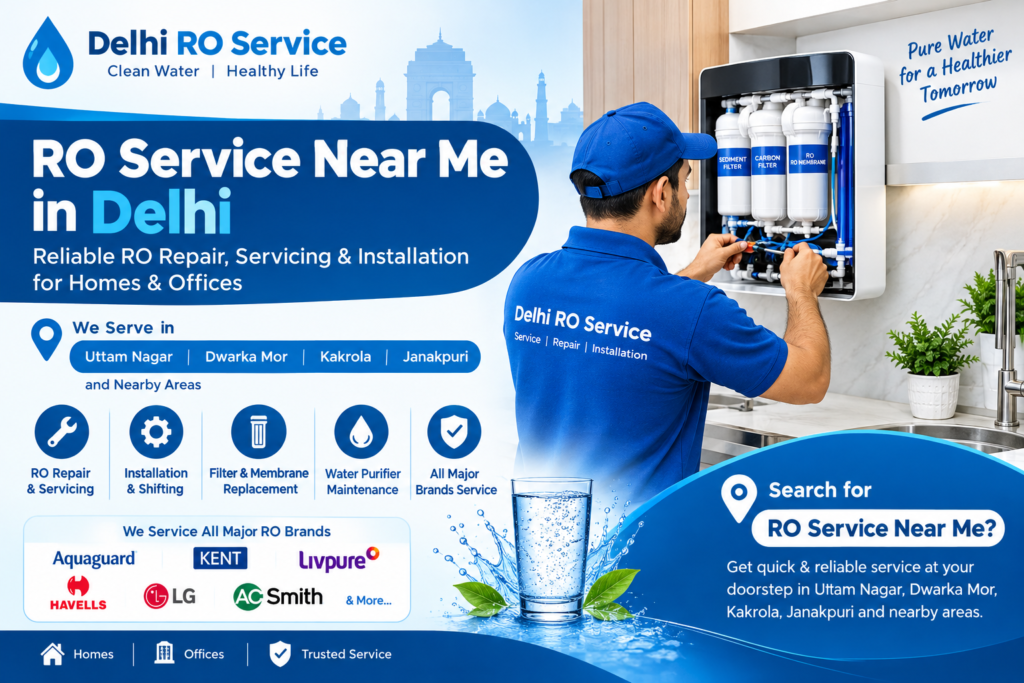 RO Service Near Me in Delhi | Uttam Nagar, Dwarka Mor & Janakpuri
