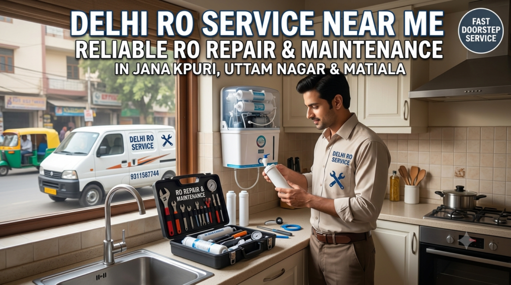 Delhi RO Service Near Me – RO Repair & Maintenance in Janakpuri, Uttam Nagar & Matiala